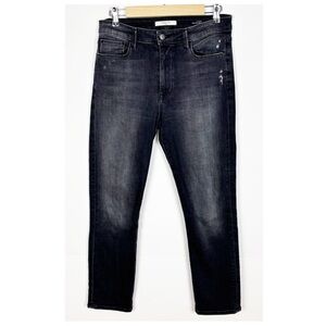 Fidelity Denim Cher High Rise Slim Straight Jeans Women’s Size 29 Black Gray